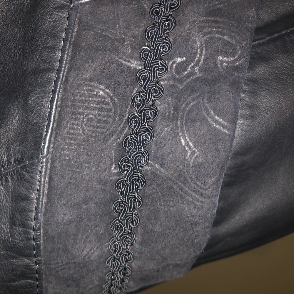 LNR genuine leather trench coat - Picture 9 of 16